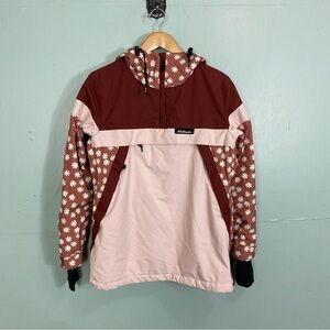 Airblaster Lady Trenchover Floral Snow Jacket‎ Size Small